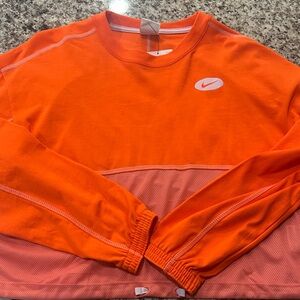 Nike Bright Orange Crewneck with White Logo